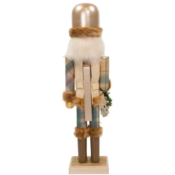 Kurt Adler 15-Inch Wooden Rustic Glamour Nutcracker