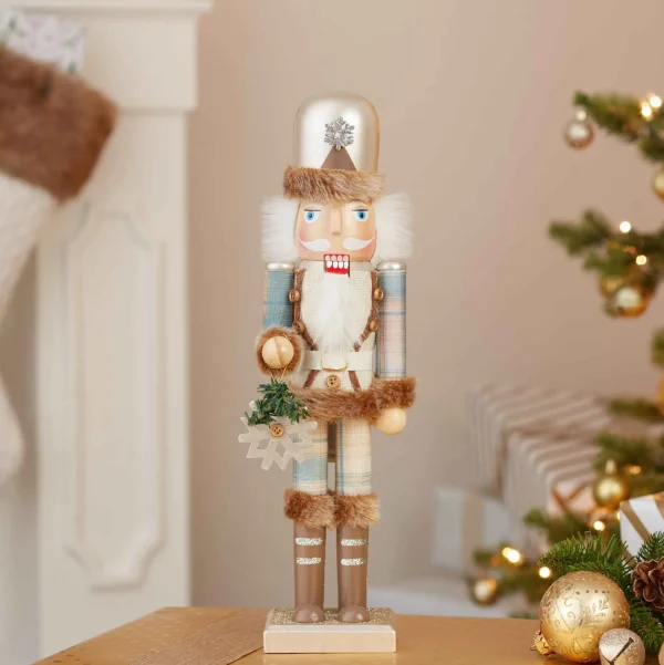 Kurt Adler 15-Inch Wooden Rustic Glamour Nutcracker