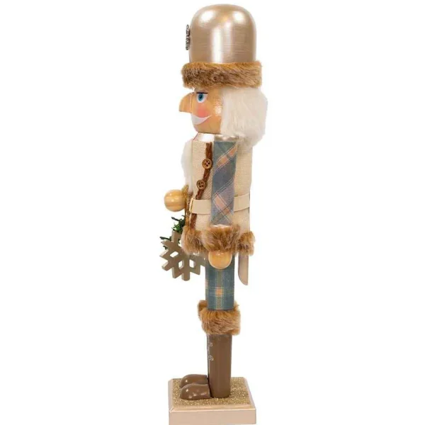 Kurt Adler 15-Inch Wooden Rustic Glamour Nutcracker