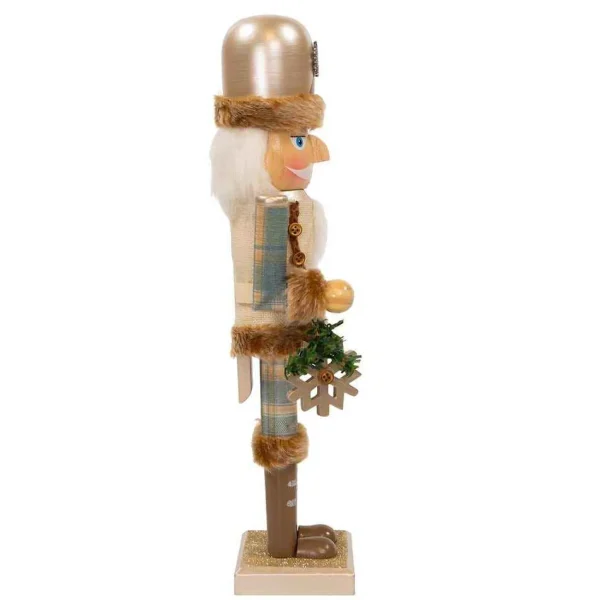 Kurt Adler 15-Inch Wooden Rustic Glamour Nutcracker