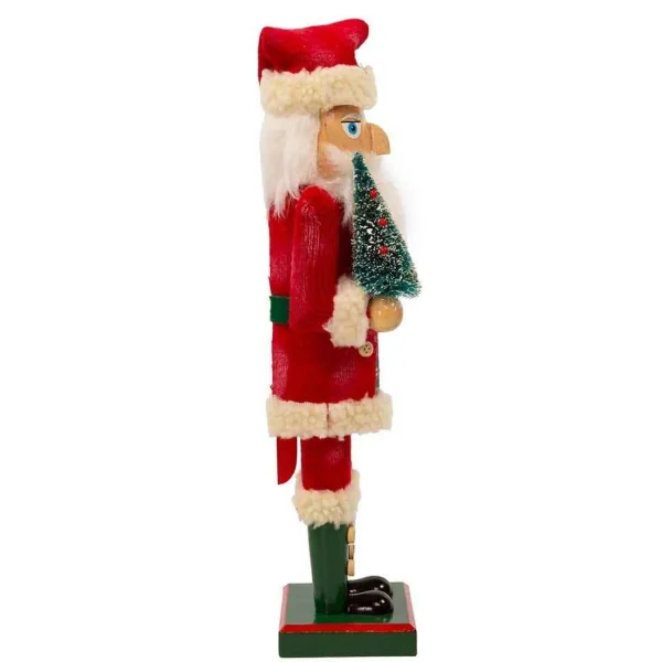 Kurt Adler 15-Inch Wooden Santa Nutcracker
