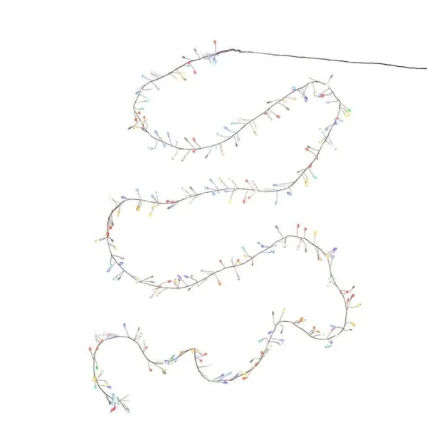 Kurt Adler 300-Light Cluster Garland With Rgb Led Lights