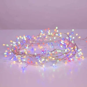 Kurt Adler 300-Light Cluster Garland With Rgb Led Lights