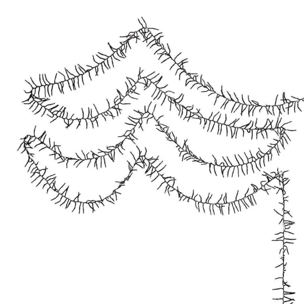 Kurt Adler 2000-Light 65-Foot Cluster Garland With Cool White Led Lights