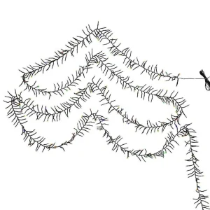 Kurt Adler 2000-Light 65-Foot Cluster Garland With Multi-Color Led Lights