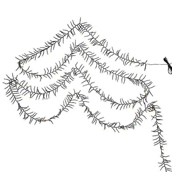 Kurt Adler 2000-Light 65-Foot Cluster Garland With Multi-Color Led Lights