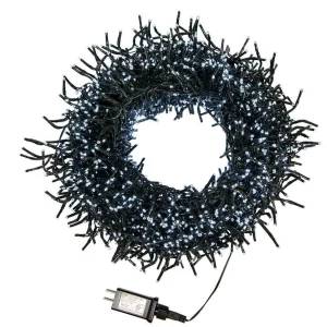 Kurt Adler 2000-Light 65-Foot Cluster Garland With Cool White Led Lights
