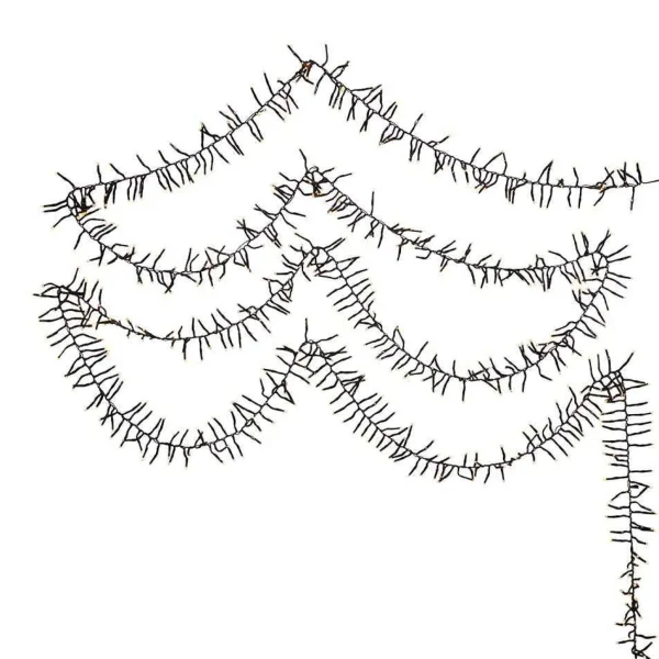 Kurt Adler 2000-Light 65-Foot Cluster Garland With Classic White Led Lights