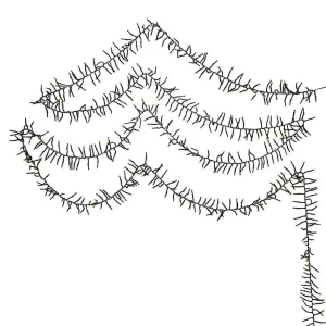 Kurt Adler 480-Light 16-Foot Connectable Warm White Led Cluster Garland