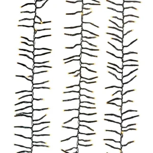 Kurt Adler 480-Light 16-Foot Connectable Warm White Led Cluster Garland