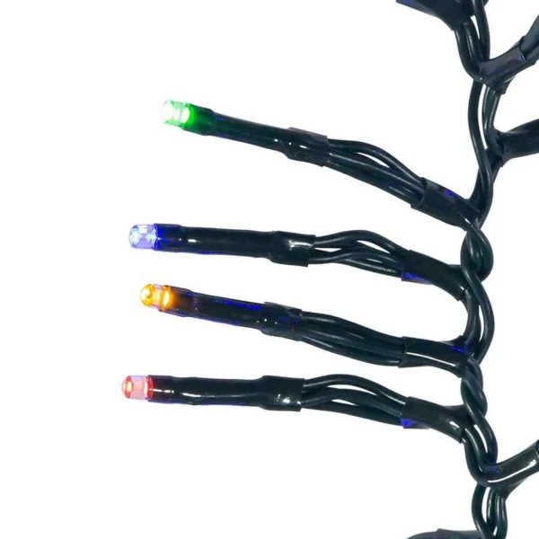 Kurt Adler 480-Light 16-Foot Connectable Multi-Colored Led Cluster Garland