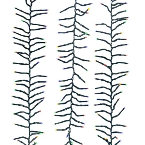 Kurt Adler 480-Light 16-Foot Connectable Multi-Colored Led Cluster Garland