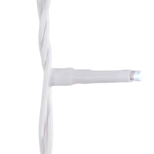 Kurt Adler 600-Light 49.2-Foot Cool White Led White Wire Rice Light Set