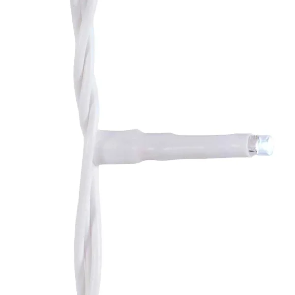 Kurt Adler 600-Light 49.2-Foot Cool White Led White Wire Rice Light Set