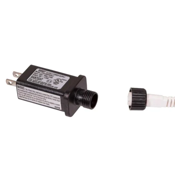 Kurt Adler 600-Light 49.2-Foot Cool White Led White Wire Rice Light Set