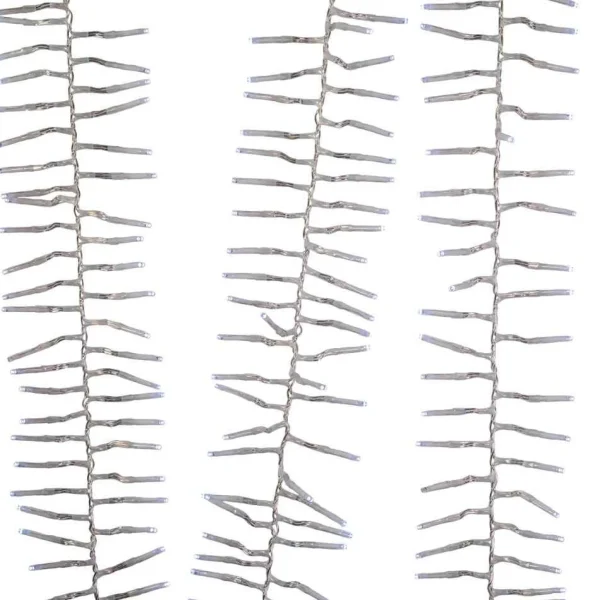 Kurt Adler 1000-Light 32.8-Foot Cool White Led Cluster Garland