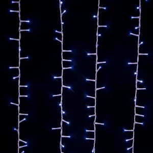 Kurt Adler 600-Light 49.2-Foot Cool White Led White Wire Rice Light Set