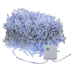 Kurt Adler 1000-Light 32.8-Foot Cool White Led Cluster Garland