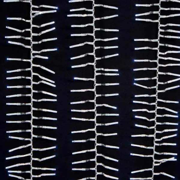 Kurt Adler 1000-Light 32.8-Foot Cool White Led Cluster Garland