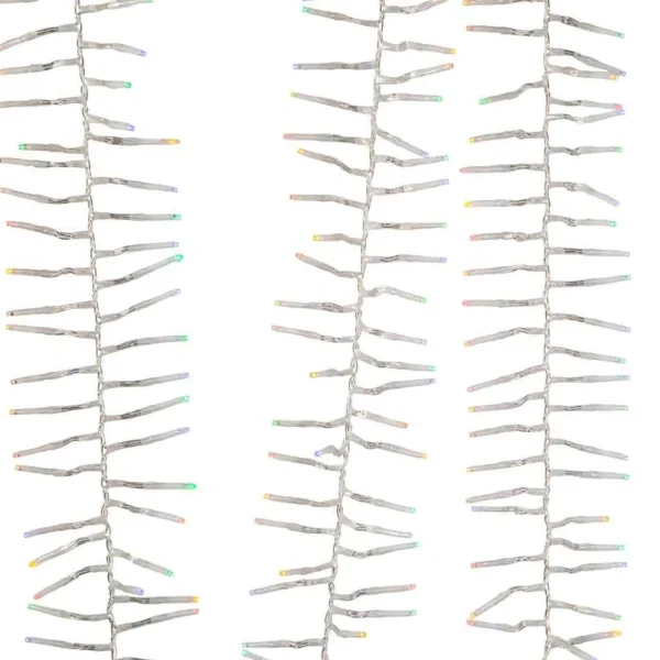 Kurt Adler 1000-Light 32.8-Foot Multicolored Led Cluster Garland