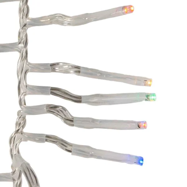 Kurt Adler 480-Light 15.7-Foot Multicolored Led Connectable Cluster Garland