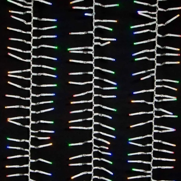Kurt Adler 1000-Light 32.8-Foot Multicolored Led Cluster Garland