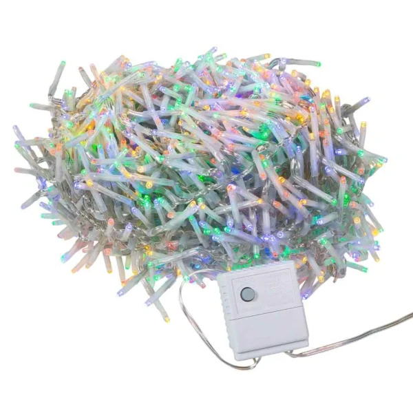Kurt Adler 1000-Light 32.8-Foot Multicolored Led Cluster Garland