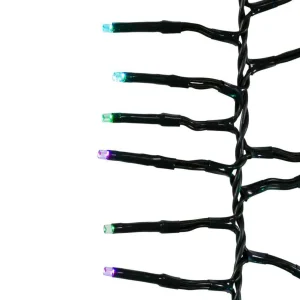 Kurt Adler 480-Light 15.7-Foot Rgb Twinkle Led Connectable Cluster Garland