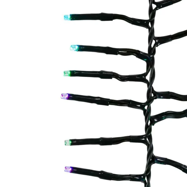Kurt Adler 480-Light 15.7-Foot Rgb Twinkle Led Connectable Cluster Garland