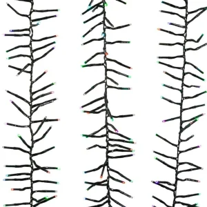 Kurt Adler 480-Light 15.7-Foot Rgb Twinkle Led Connectable Cluster Garland