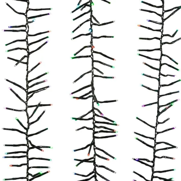Kurt Adler 480-Light 15.7-Foot Rgb Twinkle Led Connectable Cluster Garland