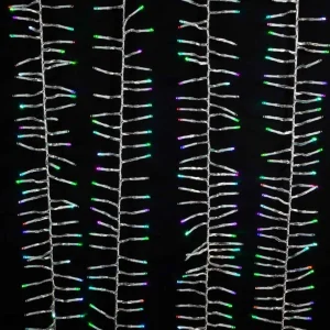 Kurt Adler 480-Light 15.7-Foot Rgb Led Connectable Cluster Garland