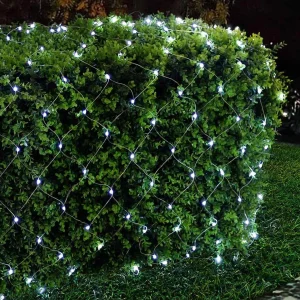 Kurt Adler 300-Light 6-Foot Starburst Cool White Led Net Light