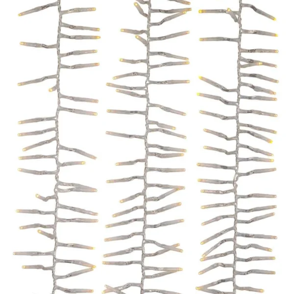 Kurt Adler 1000-Light 32.8-Foot Warm White Led Cluster Garland