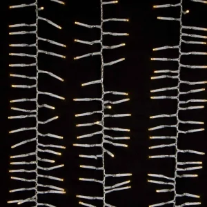 Kurt Adler 1000-Light 32.8-Foot Warm White Led Cluster Garland