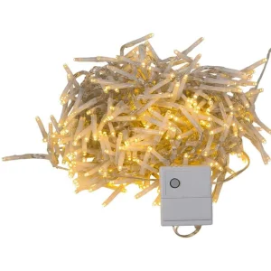Kurt Adler 480-Light 15.7-Foot Warm White Led Connectable Cluster Garland