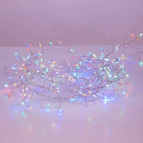 Kurt Adler 240-Light Rgb Twinkle Fairy Cluster Light Set