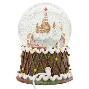 Kurt Adler 120Mm Battery-Operated Musical Gingerbread Waterglobe