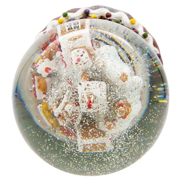 Kurt Adler 120Mm Battery-Operated Musical Gingerbread Waterglobe