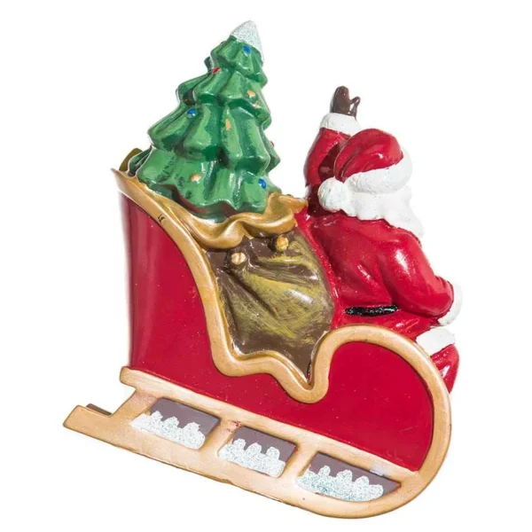 Kurt Adler Ul 10-Light Santa Sleigh And Eight Reindeer Light Set