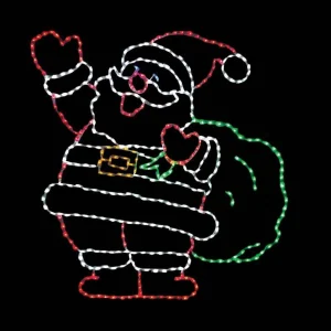 Brite Ideas Led Jolly Santa With Bag #Led-Sj72