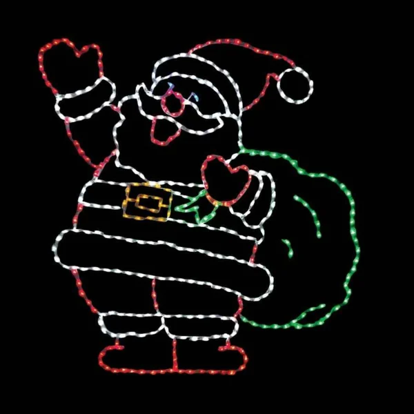 Brite Ideas Led Jolly Santa With Bag #Led-Sj72