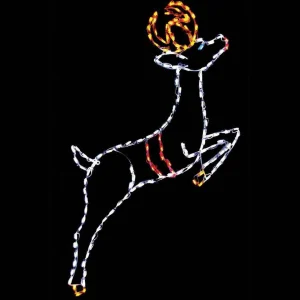 Brite Ideas Led Leaping Reindeer #Led-Rdl60 *Set Of 2*