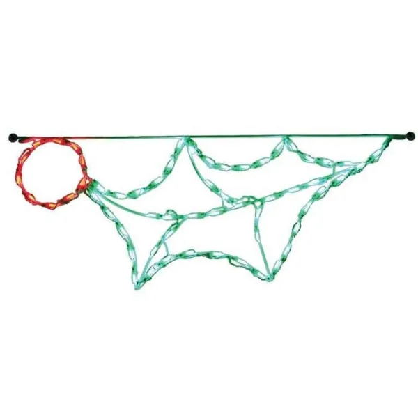 Brite Ideas Led Linkable Holly Leaf With Berry #Led-Hb44 *Set Of 12*