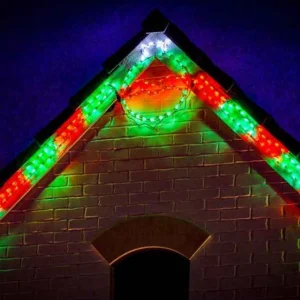 Brite Ideas Led Peppermint Stick (Red/Green)- Set Of 12- #Led-Ps44Rg