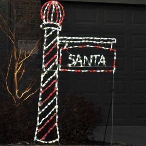 Brite Ideas Led Santa's Light Pole #Led-Slp72