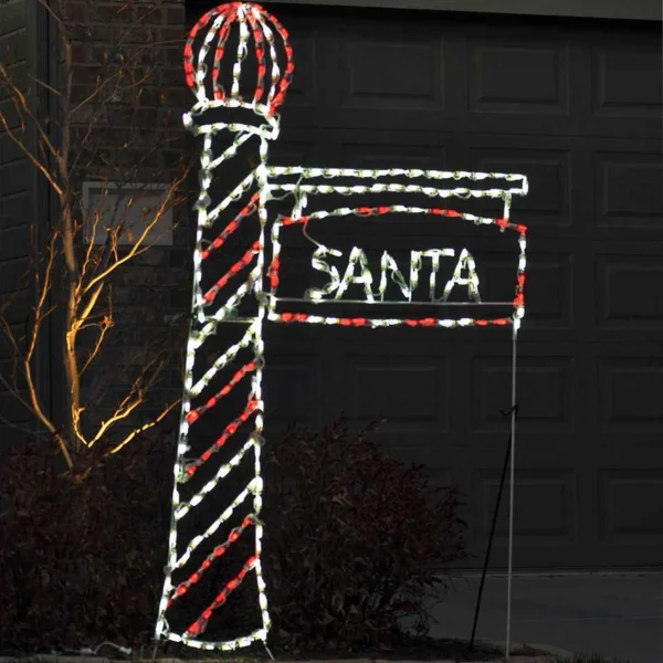 Brite Ideas Led Santa's Light Pole #Led-Slp72