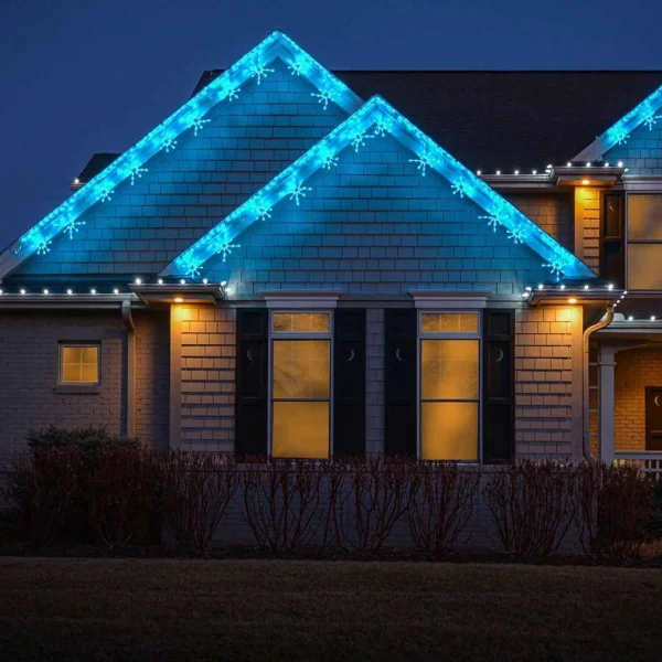 Brite Ideas Led Snowflake Freestyle Linkable (Ice Blue) - Set Of 12- #Led-Sfl44Ib