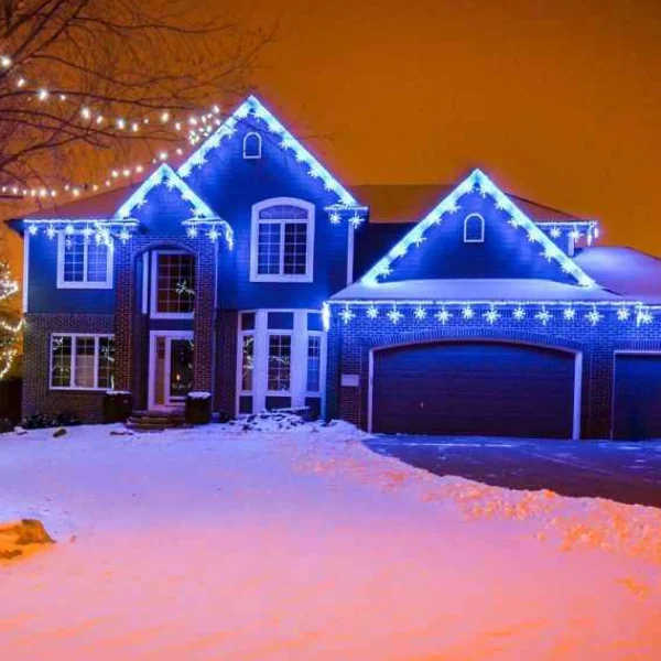 Brite Ideas Led Snowflake Freestyle Linkable (Ice Blue) - Set Of 12- #Led-Sfl44Ib