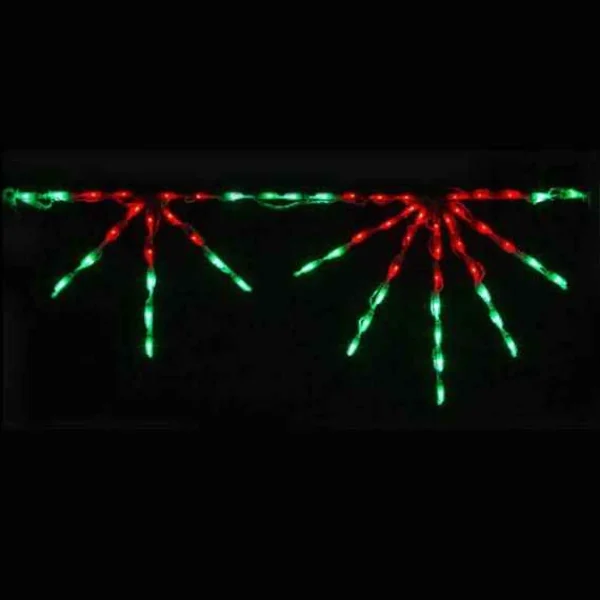Brite Ideas Led Starburst Linkable (Red/Green) -Set Of 12- #Led-Sb44Rg